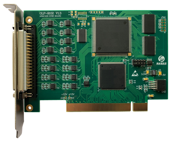 OLP-9102，PCI接口，8通道，ARINC429总线通信模块